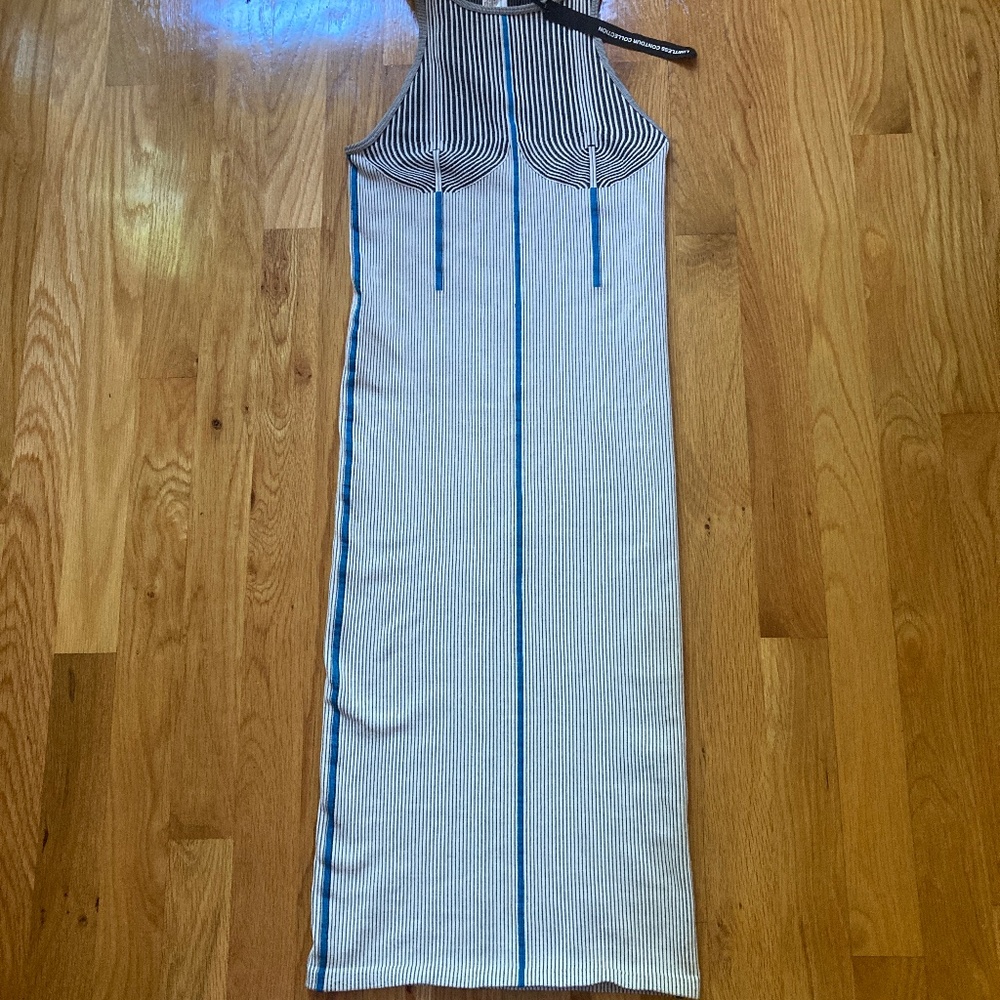 NWT ZARA Ribbed Bodycon Contout Dress Sz XS/S